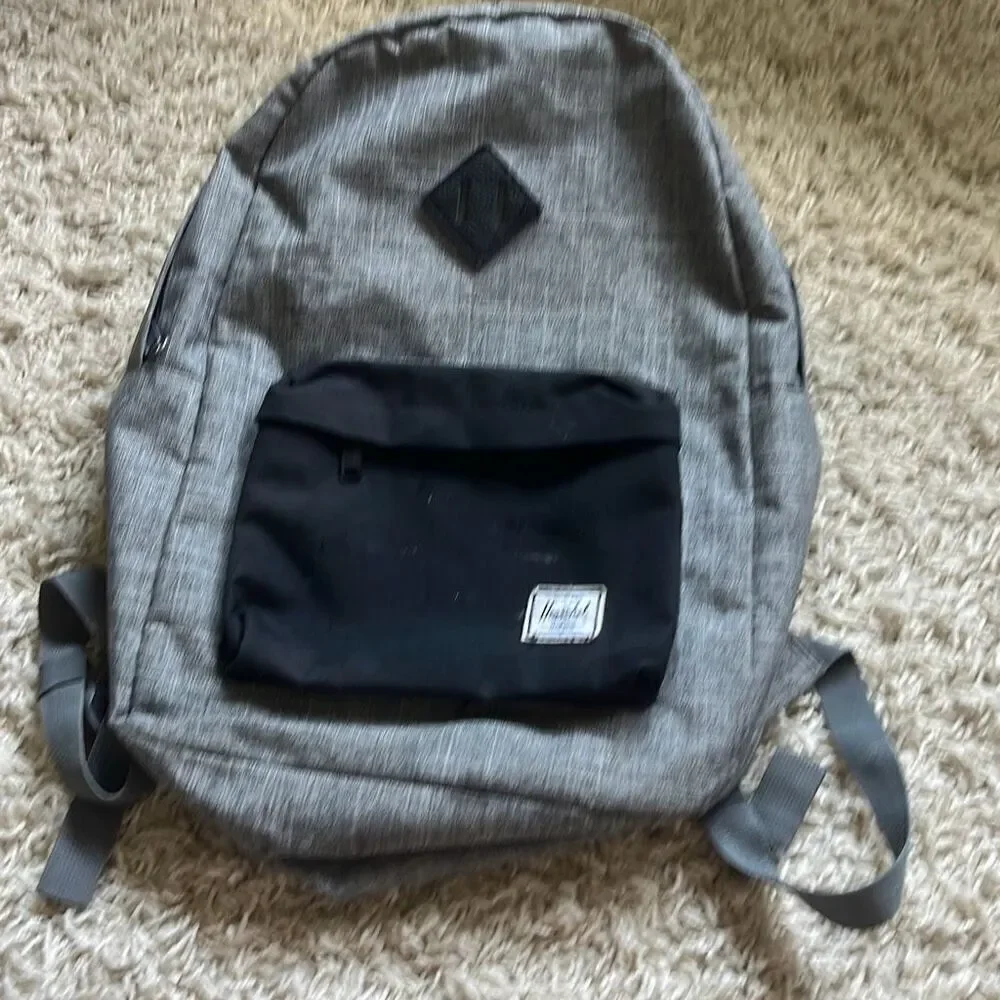 Herschel Classic Mid Volume Heather Gray Backpack
